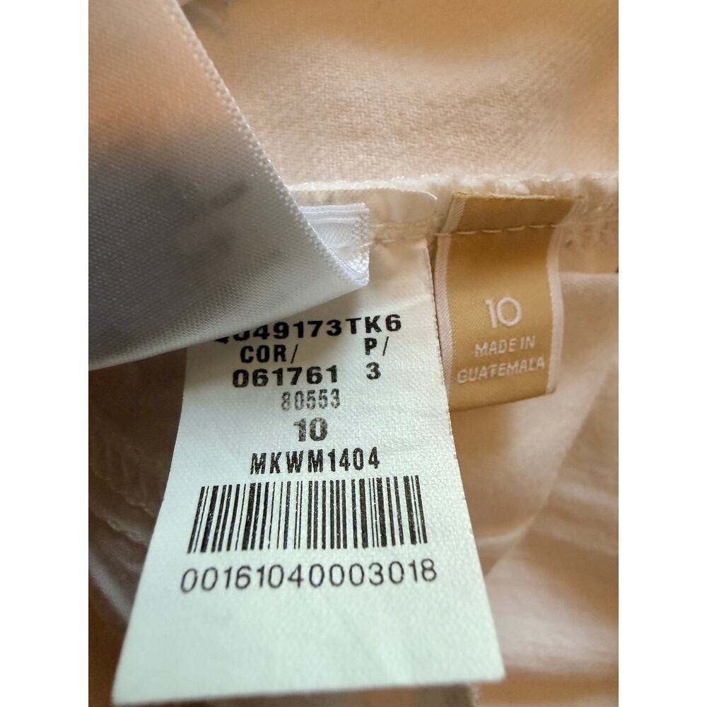 Michael Kors Women’s Mid Rise Stretch Skinny Denim Jeans White Size 10 - Picture 12 of 16